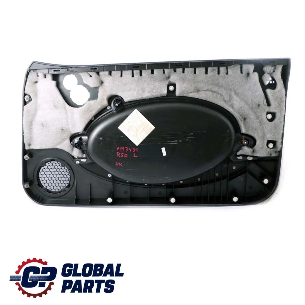 Scheda porta anteriore sinistra Rivestimento lateral Nero Antracite per Mini R50 R53 con numero di parte 7113431 Mini R50 R53 Scheda porta anteriore sinistra Rivestimento lateral Nero Antracite - SKU 7113431 - Numero di parte 7113431