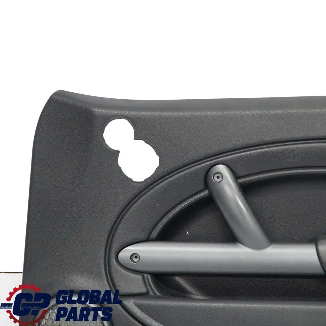Front Right O/S Door Card Side Trim Panther Anthracite Black to BMW Mini R50 R53 with Part number 7113432 BMW Mini R50 R53 Front Right O/S Door Card Side Trim Panther Anthracite Black - SKU 7113432-2 - Part number 7113432