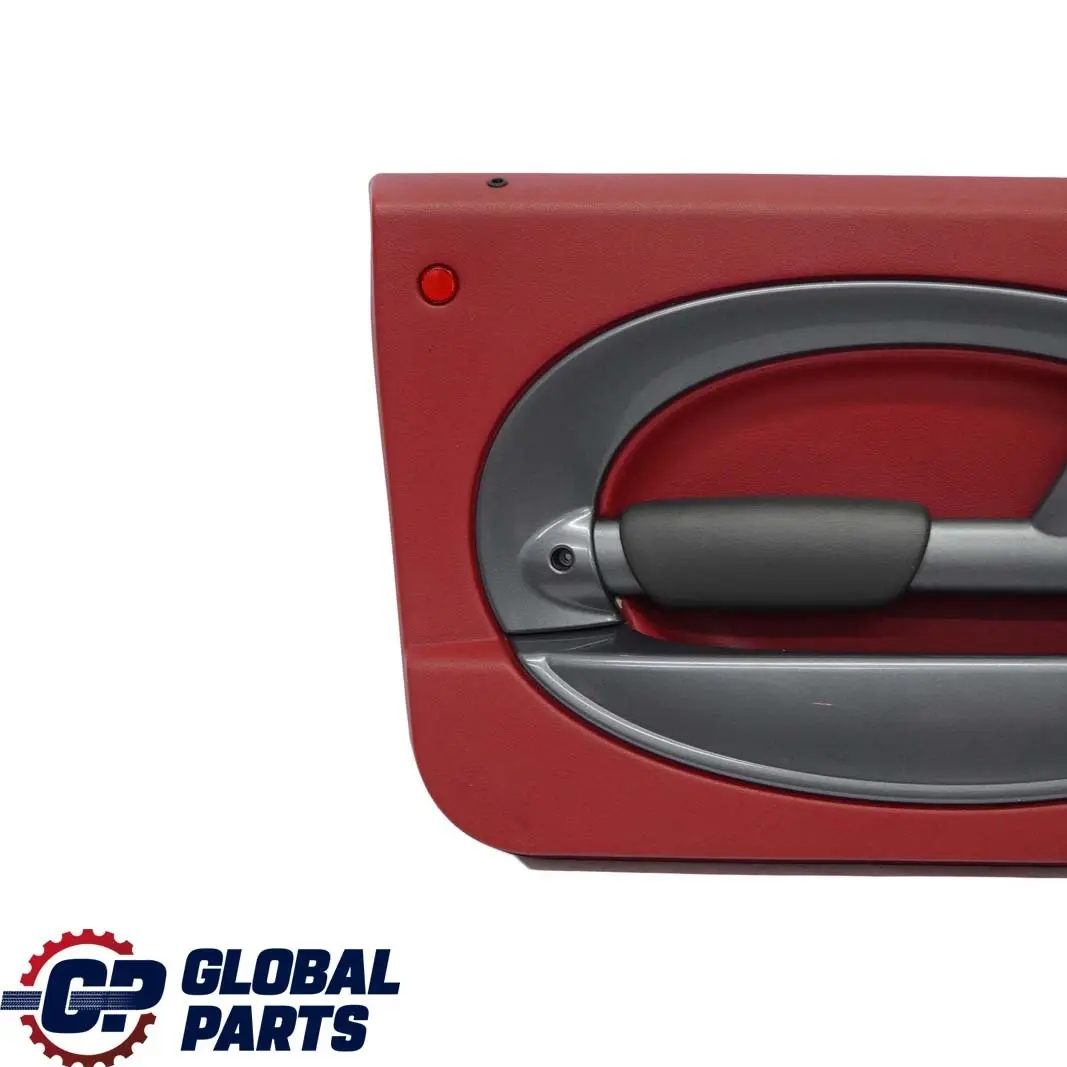 Mini R50 1 Revetement de Porte Gauche Tartan Red Rouge Cuir Anthracit - SKU 7113435-1 - Numéro de pièce 7113435