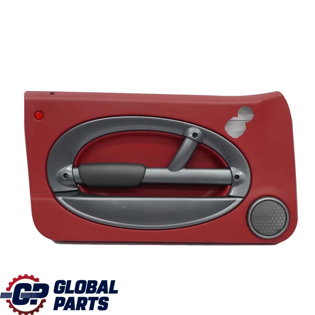 BMW Mini R50 Front Left N/S Door Card Trim Tartan Red Leather Anthracite - SKU 7113435-1 - Part number 7113435