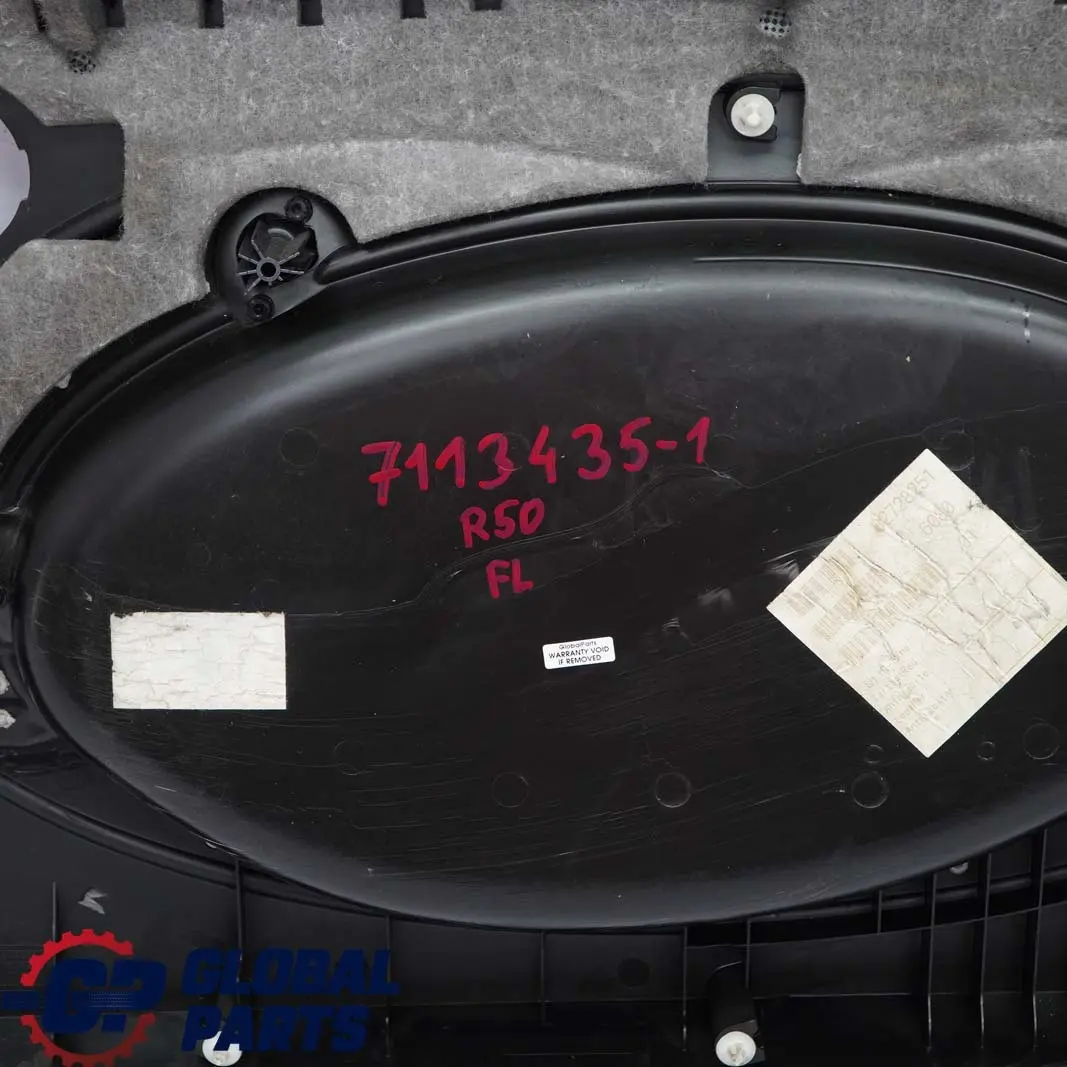BMW Mini R50 1 Türverkleidung Vorne Links Tartan Red Rot Leder Anthrazit - SKU 7113435-1 - Teilenummer 7113435