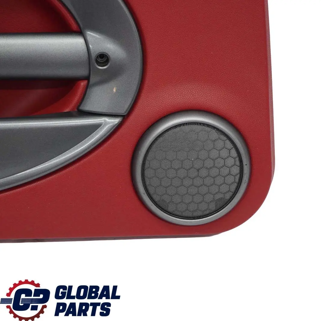 BMW Mini R50 Front Left N/S Door Card Trim Tartan Red Leather Anthracite - SKU 7113435-1 - Part number 7113435