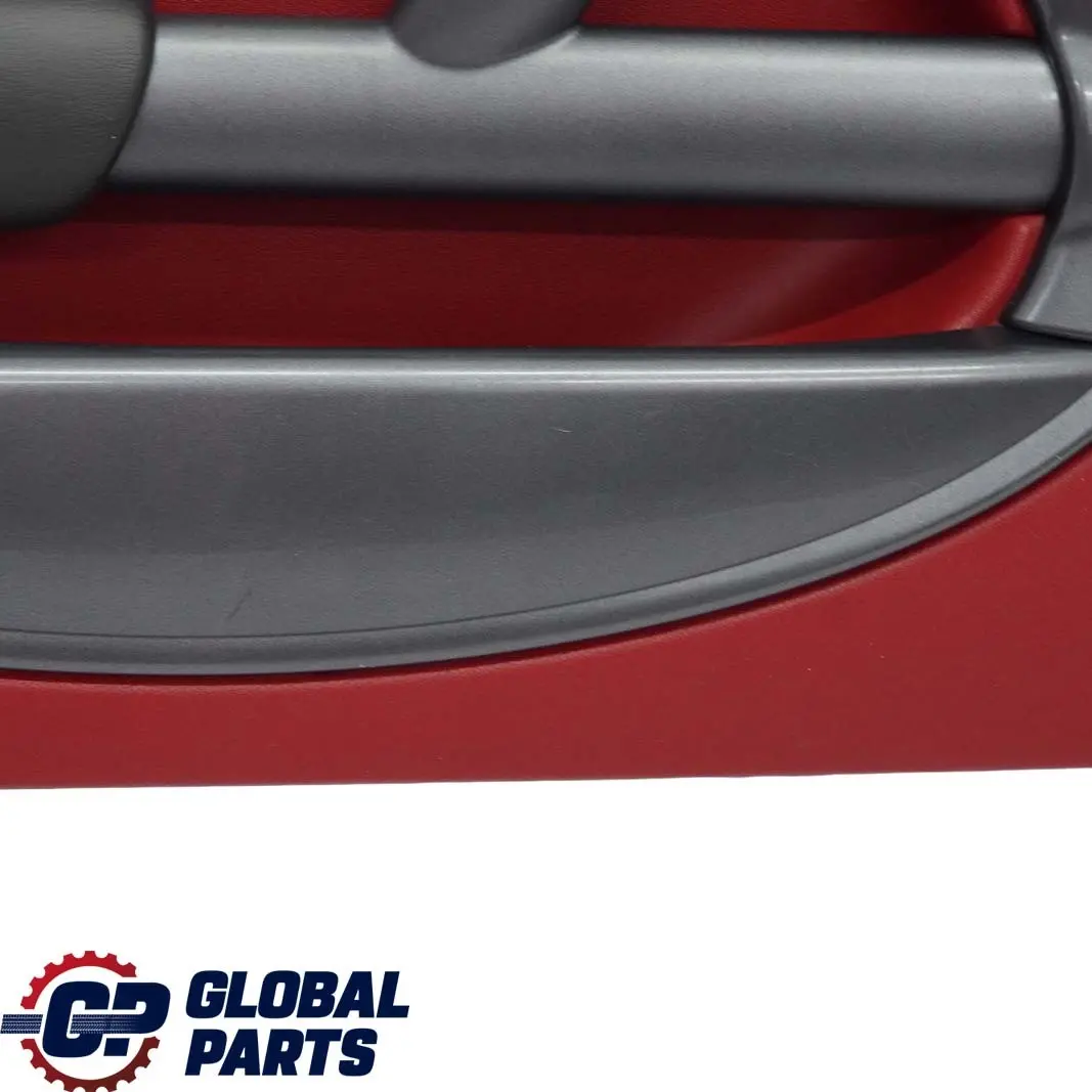 Front Left N/S Door Card Trim Tartan Red Leather Anthracite to BMW Mini R50 with Part number 7113435 BMW Mini R50 Front Left N/S Door Card Trim Tartan Red Leather Anthracite - SKU 7113435-1 - Part number 7113435