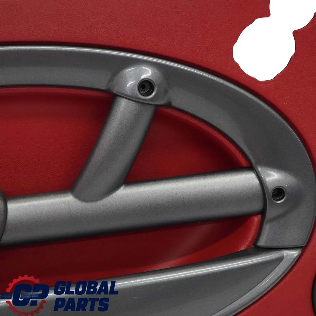 Front Left N/S Door Card Trim Tartan Red Leather Anthracite to BMW Mini R50 with Part number 7113435 BMW Mini R50 Front Left N/S Door Card Trim Tartan Red Leather Anthracite - SKU 7113435-1 - Part number 7113435