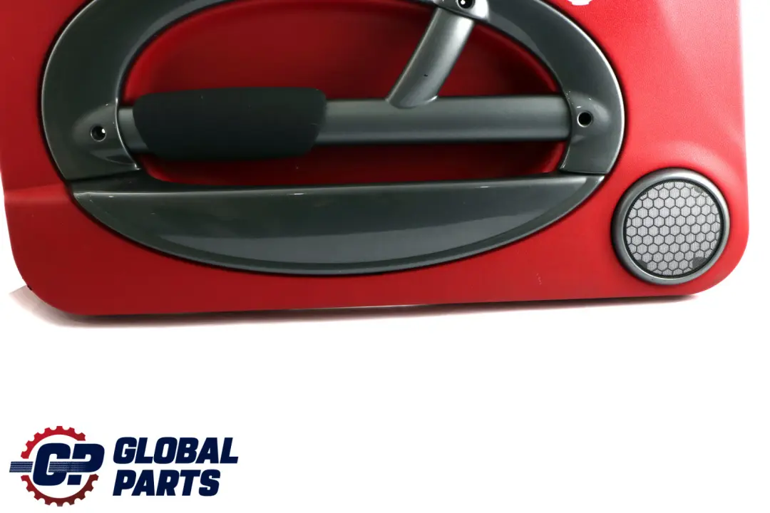 Front Left N/S Door Card Trim Tartan Red Cloth Anthracite to BMW Mini R50 with Part number 7113435 BMW Mini R50 Front Left N/S Door Card Trim Tartan Red Cloth Anthracite - SKU 7113435 - Part number 7113435