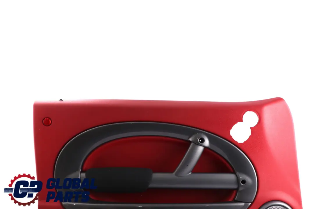 Front Left N/S Door Card Trim Tartan Red Cloth Anthracite to BMW Mini R50 with Part number 7113435 BMW Mini R50 Front Left N/S Door Card Trim Tartan Red Cloth Anthracite - SKU 7113435 - Part number 7113435