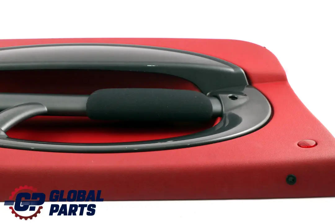Front Left N/S Door Card Trim Tartan Red Cloth Anthracite to BMW Mini R50 with Part number 7113435 BMW Mini R50 Front Left N/S Door Card Trim Tartan Red Cloth Anthracite - SKU 7113435 - Part number 7113435