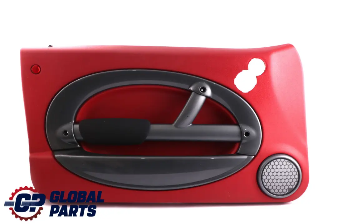 Front Left N/S Door Card Trim Tartan Red Cloth Anthracite to BMW Mini R50 with Part number 7113435 BMW Mini R50 Front Left N/S Door Card Trim Tartan Red Cloth Anthracite - SKU 7113435 - Part number 7113435