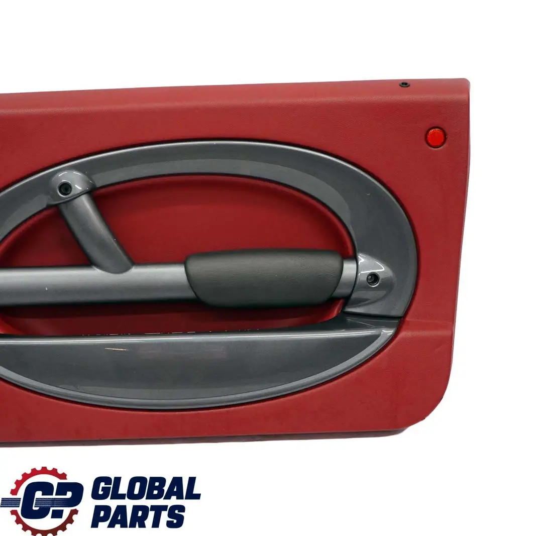 BMW Mini R50 Front Right O/S Door Card Trim Tartan Red Leather Anthracite - SKU 7113436 - Part number 7113436
