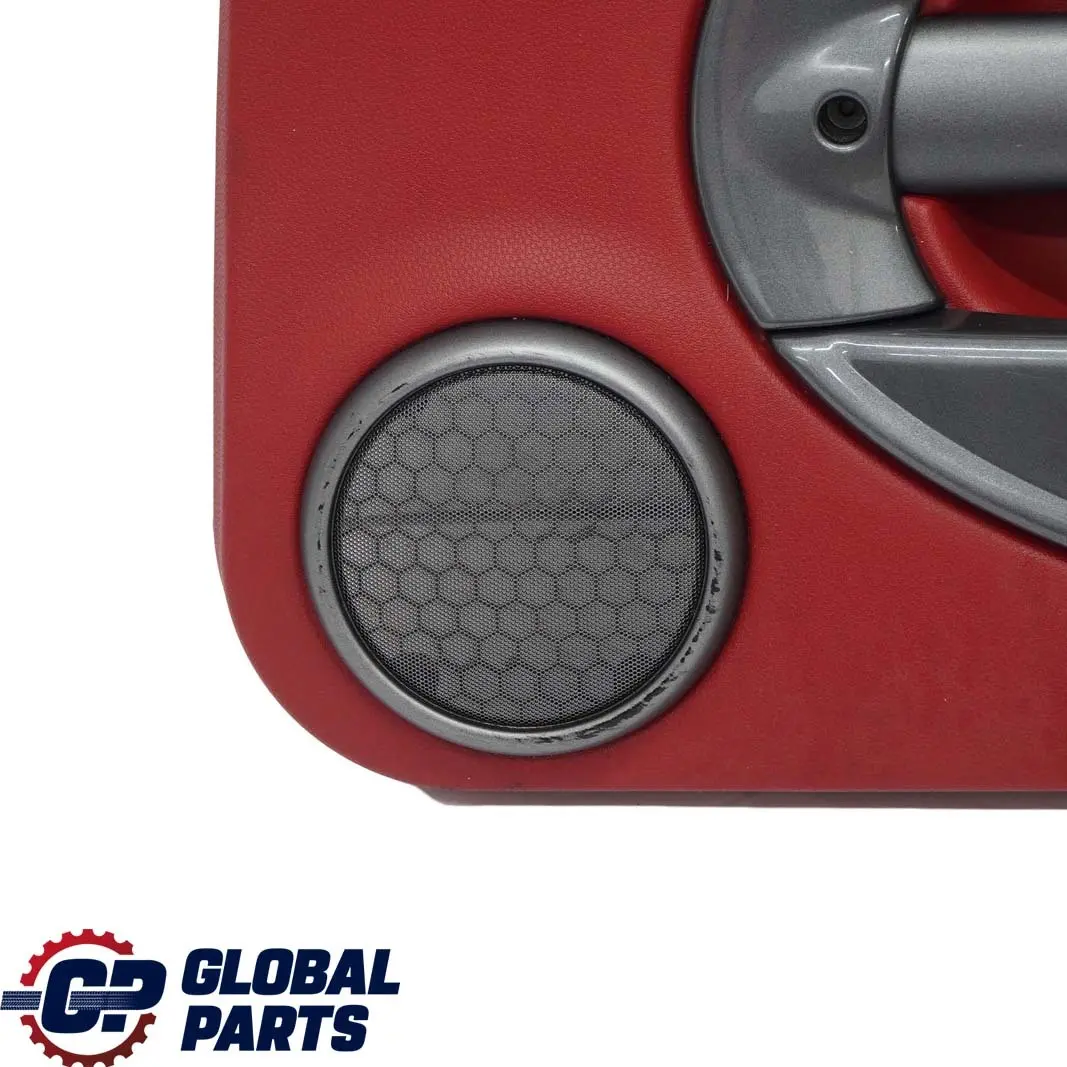 BMW Mini R50 Front Right O/S Door Card Trim Tartan Red Leather Anthracite - SKU 7113436 - Part number 7113436