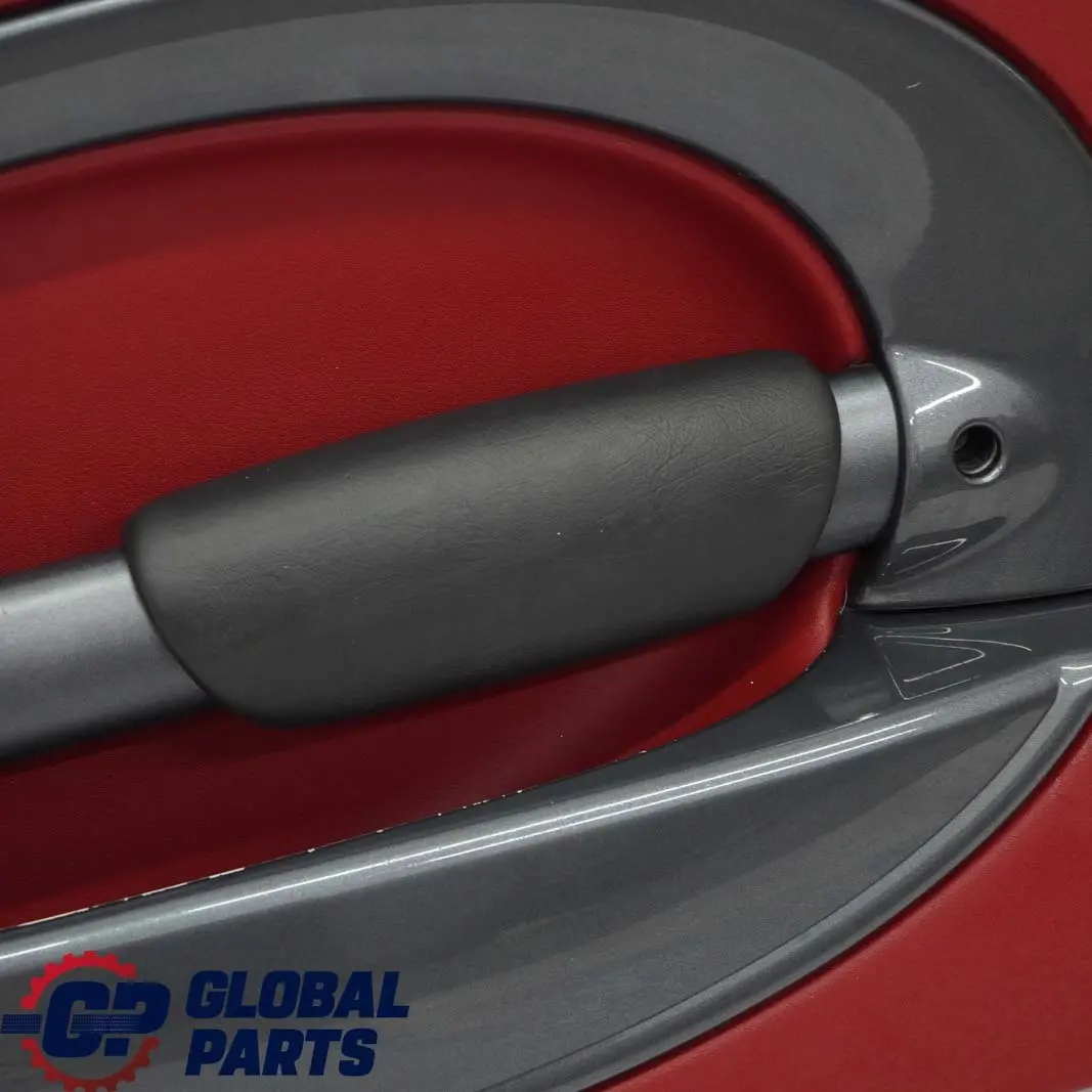 BMW Mini R50 Front Right O/S Door Card Trim Tartan Red Leather Anthracite - SKU 7113436 - Part number 7113436