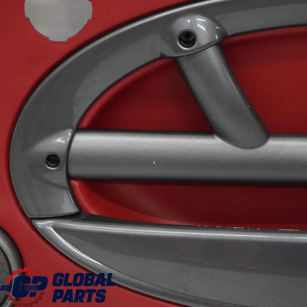 BMW Mini R50 Front Right O/S Door Card Trim Tartan Red Leather Anthracite - SKU 7113436 - Part number 7113436