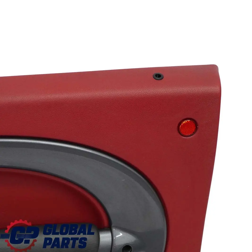 BMW Mini R50 Front Right O/S Door Card Trim Tartan Red Leather Anthracite - SKU 7113436 - Part number 7113436