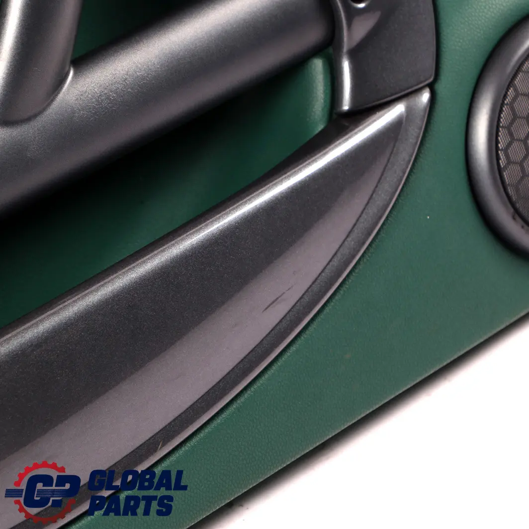 Front Left N/S Door Card Side Trim Emerald Green Anthracite to Mini Cooper R50 with Part number 7113437 Mini Cooper R50 Front Left N/S Door Card Side Trim Emerald Green Anthracite - SKU 7113437 - Part number 7113437