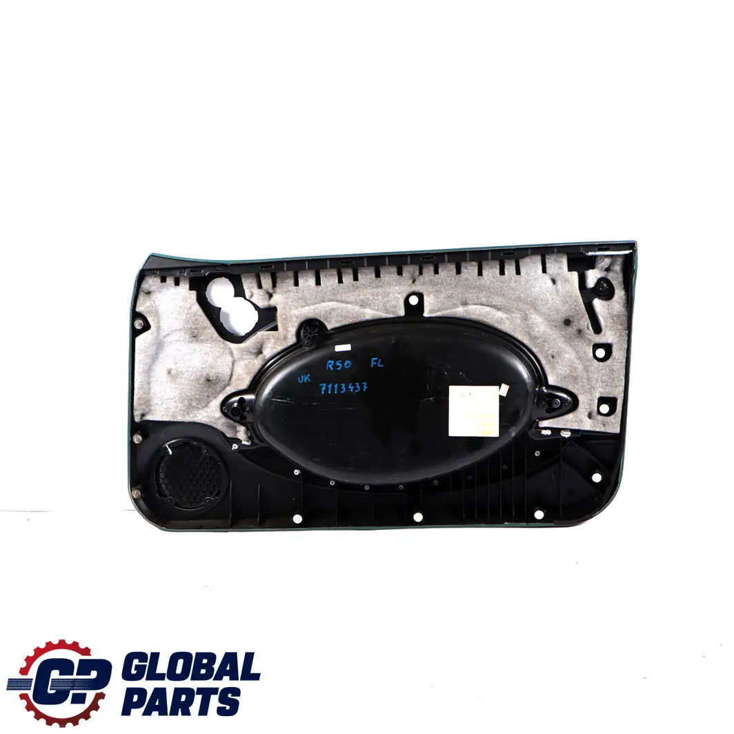 Mini Cooper R50 Front Left N/S Door Card Side Trim Emerald Green Anthracite - SKU 7113437 - Part number 7113437