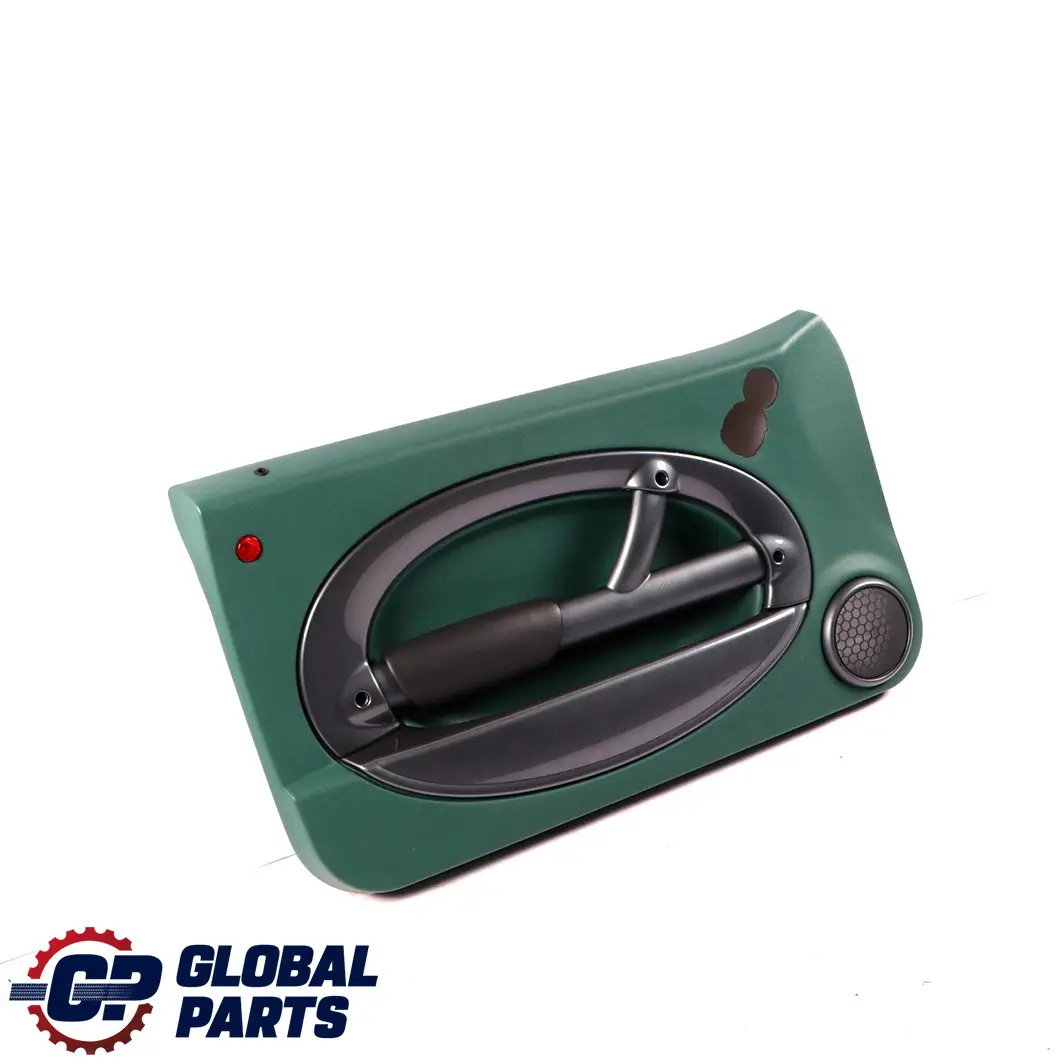 Front Left N/S Door Card Side Trim Emerald Green Anthracite to Mini Cooper R50 with Part number 7113437 Mini Cooper R50 Front Left N/S Door Card Side Trim Emerald Green Anthracite - SKU 7113437 - Part number 7113437