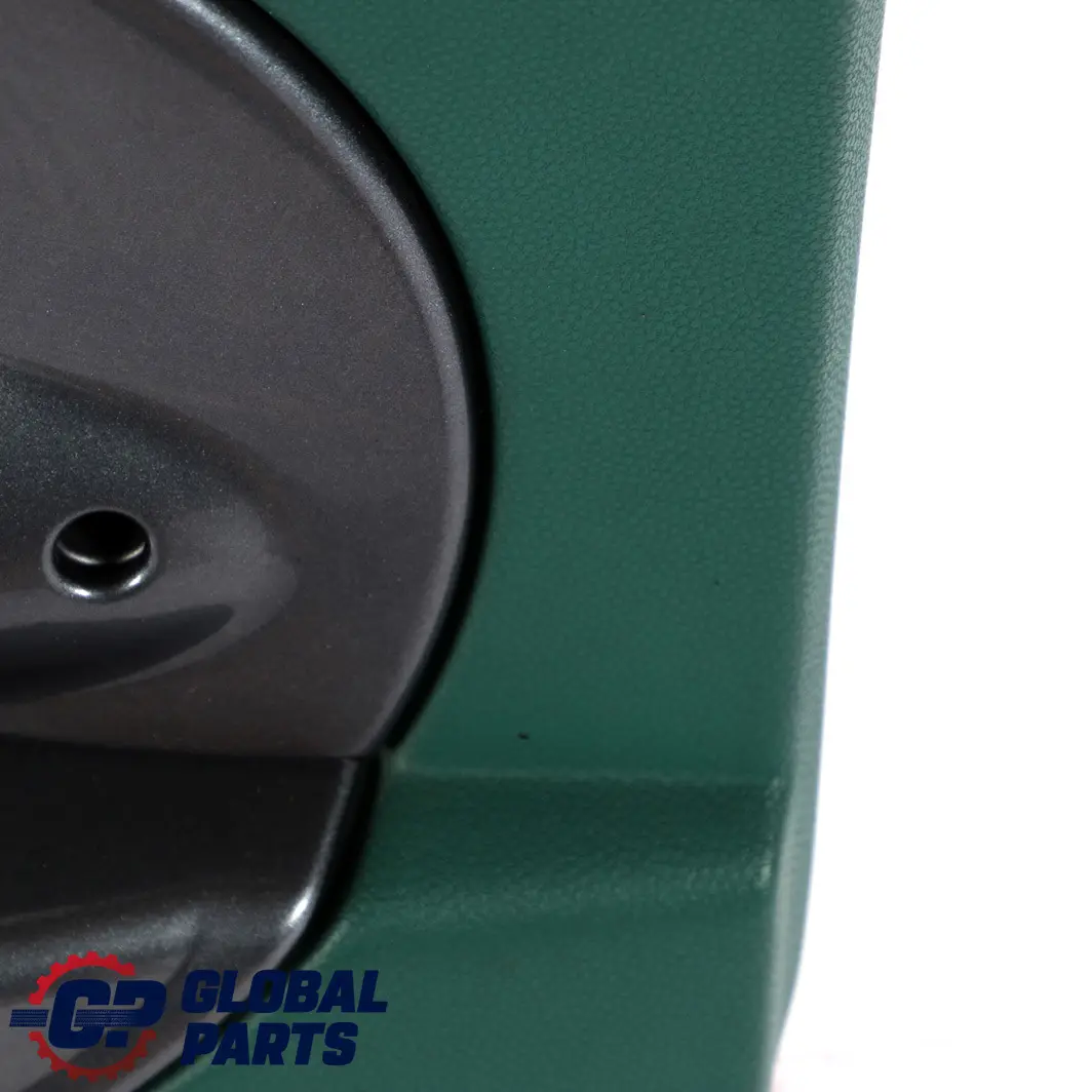 Front Right O/S Door Card Side Trim Emerald Green Anthracite to Mini Cooper R50 with Part number 7113438 Mini Cooper R50 Front Right O/S Door Card Side Trim Emerald Green Anthracite - SKU 7113438 - Part number 7113438