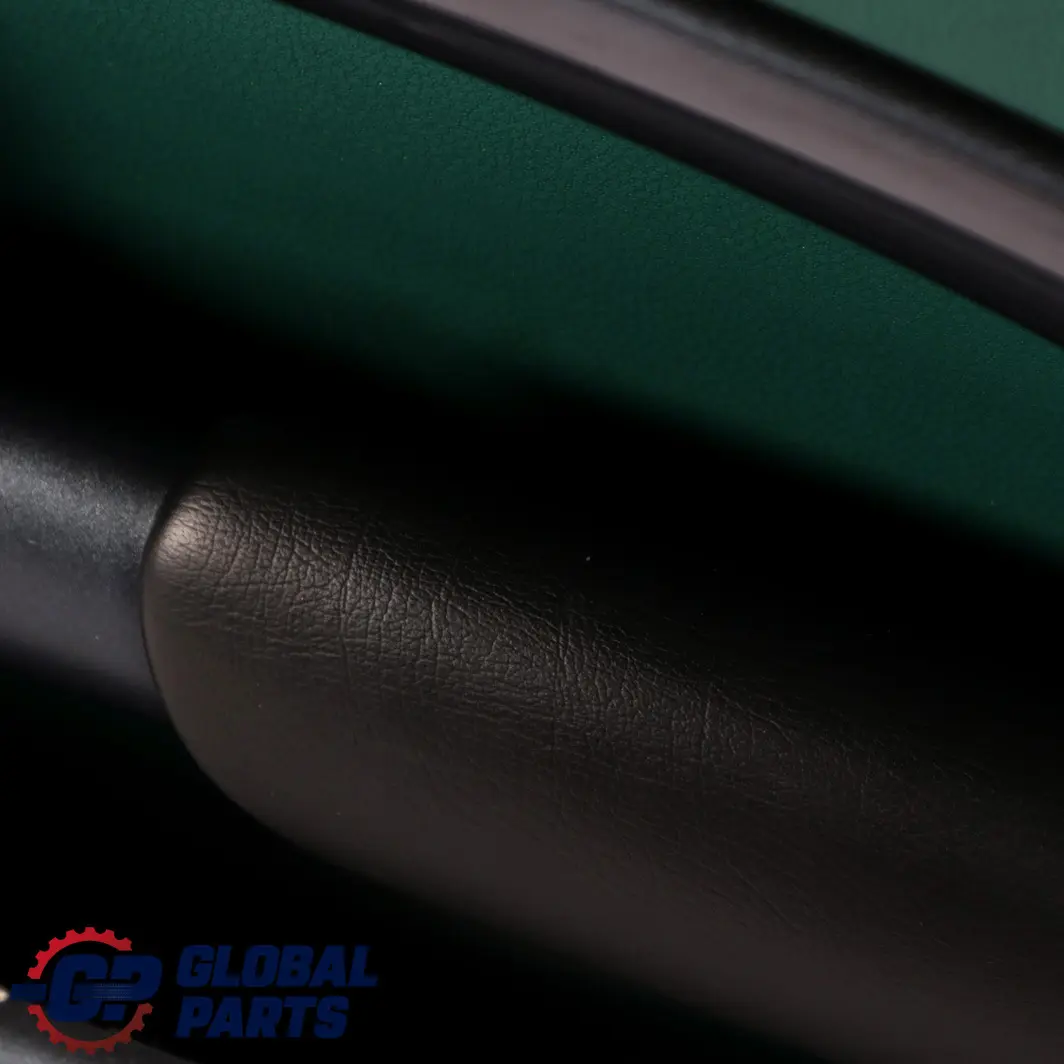 Front Right O/S Door Card Side Trim Emerald Green Anthracite to Mini Cooper R50 with Part number 7113438 Mini Cooper R50 Front Right O/S Door Card Side Trim Emerald Green Anthracite - SKU 7113438 - Part number 7113438