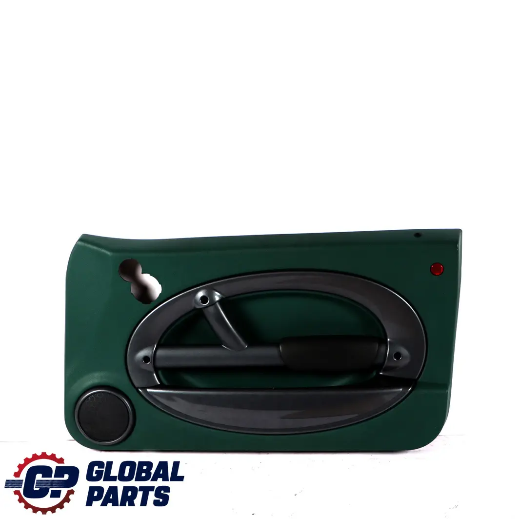 Front Right O/S Door Card Side Trim Emerald Green Anthracite to Mini Cooper R50 with Part number 7113438 Mini Cooper R50 Front Right O/S Door Card Side Trim Emerald Green Anthracite - SKU 7113438 - Part number 7113438