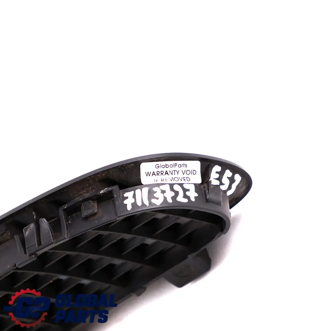 BMW X5 Series E53 Grille Air Inlet Left N/S Black Exterior Trim 7113727 - SKU 7113729 - Part number 7113729