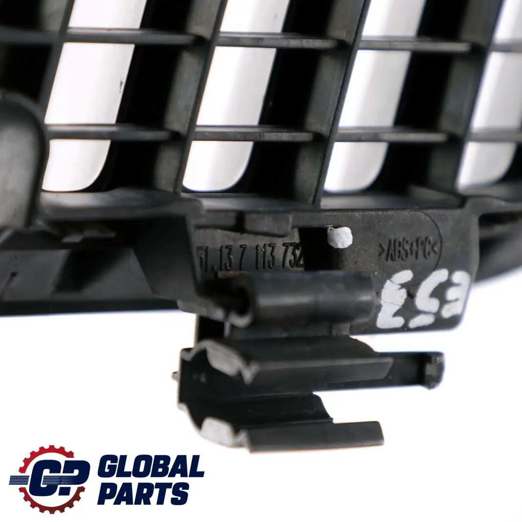 BMW X5 E53 Cofano Cappuccio Griglia Griglia Anteriore Destra Nero - SKU 7113732 - Numero di parte 7113732