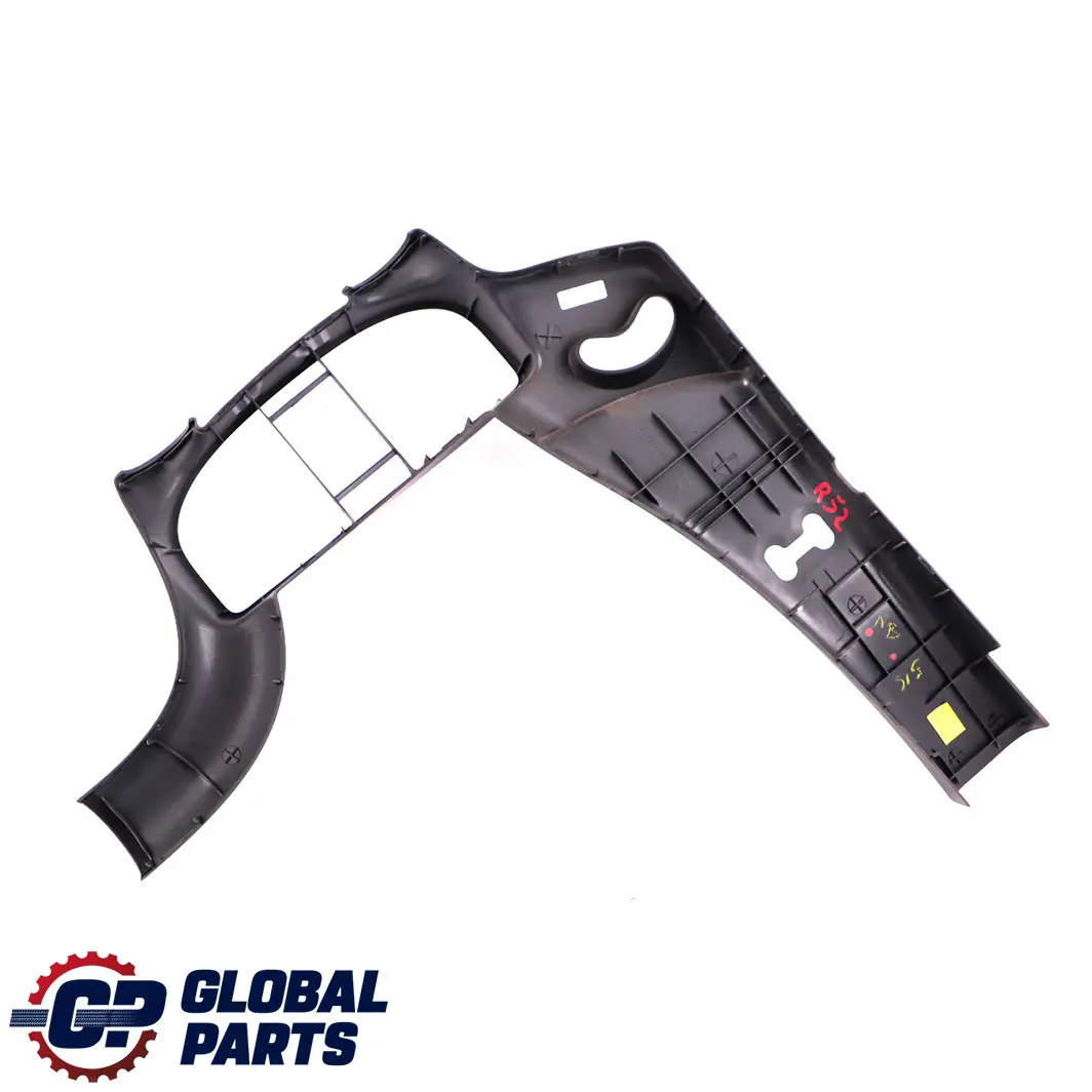 Derecha Cubierta Trim Cinturón Salida Roofliner Roll Bar para Mini Cabrio R52 con número de pieza 7113892 Mini Cabrio R52 Derecha Cubierta Trim Cinturón Salida Roofliner Roll Bar - SKU 7113892 - Número de pieza 7113892
