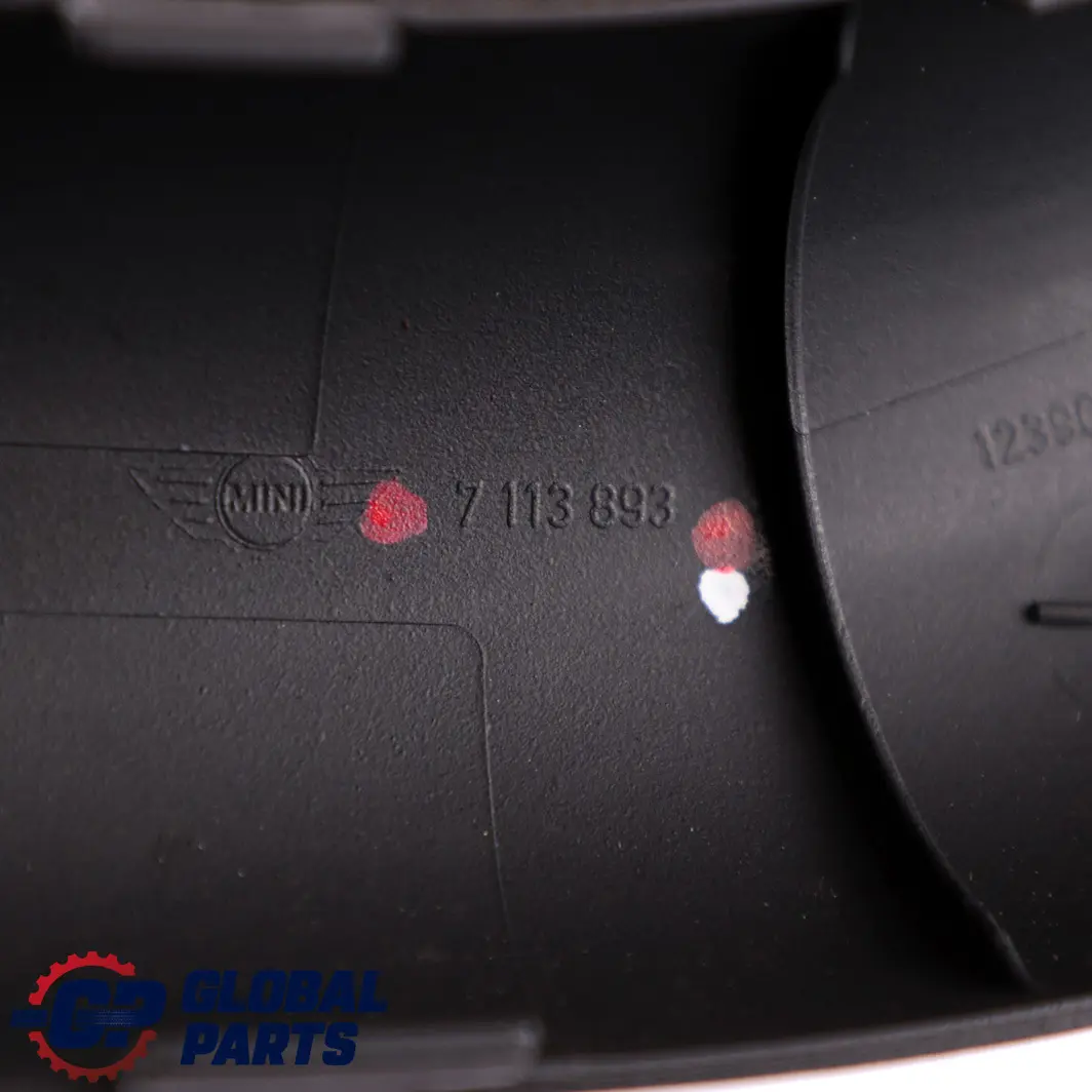 Mini Cabrio R52 Trasero Izquierdo N/S Cubierta Panel Trim Roll Bar Negro - SKU 7113893 - Número de pieza 7113893