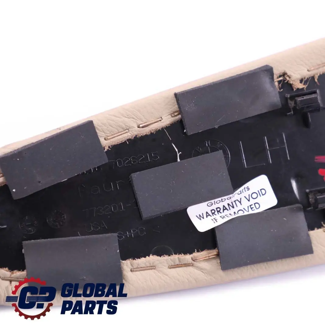 BMW Z4 E85 E86 Roadster Centre Console Trim Panel Left Beige Leather - SKU 7114401 - Part number 7114401