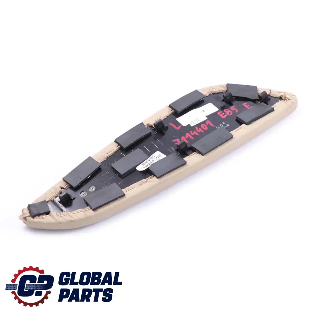 Consola Central Panel Izquierdo Cuero Beige para BMW Z4 E85 E86 Roadster con número de pieza 7114401 BMW Z4 E85 E86 Roadster Consola Central Panel Izquierdo Cuero Beige - SKU 7114401 - Número de pieza 7114401