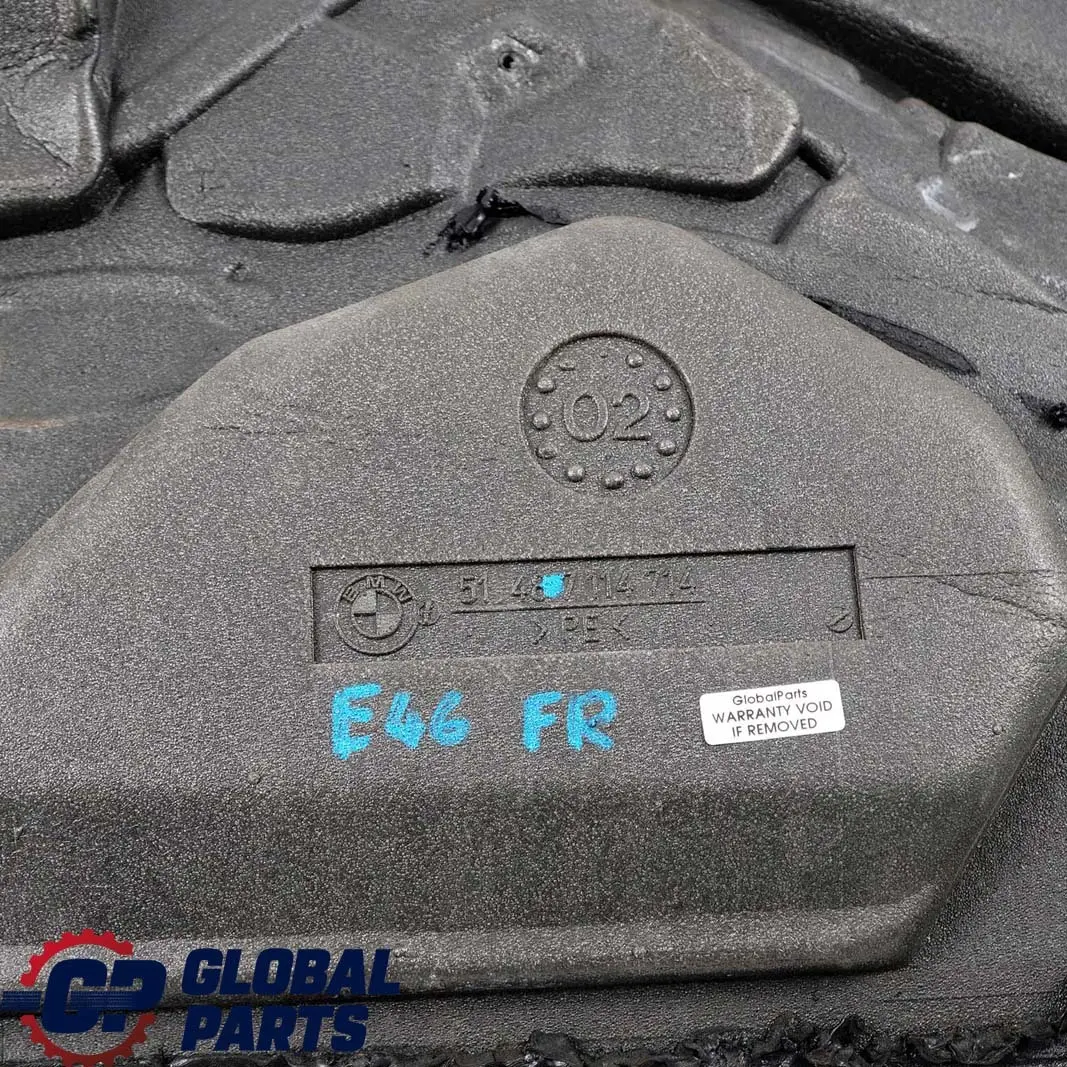 Sound Insulation Front Right Door O/S to BMW 3 Series E46 Saloon Touring with Part number 7114714 BMW 3 Series E46 Saloon Touring Sound Insulation Front Right Door O/S - SKU 7114714 - Part number 7114714