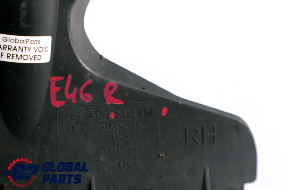 Radlaufabdeckung BMW Z4 E85 E86 Untere Verkleidung Rechts für mit Teilenummer 7114858 Radlaufabdeckung BMW Z4 E85 E86 Untere Verkleidung Rechts - SKU 7114858 - Teilenummer 7114858