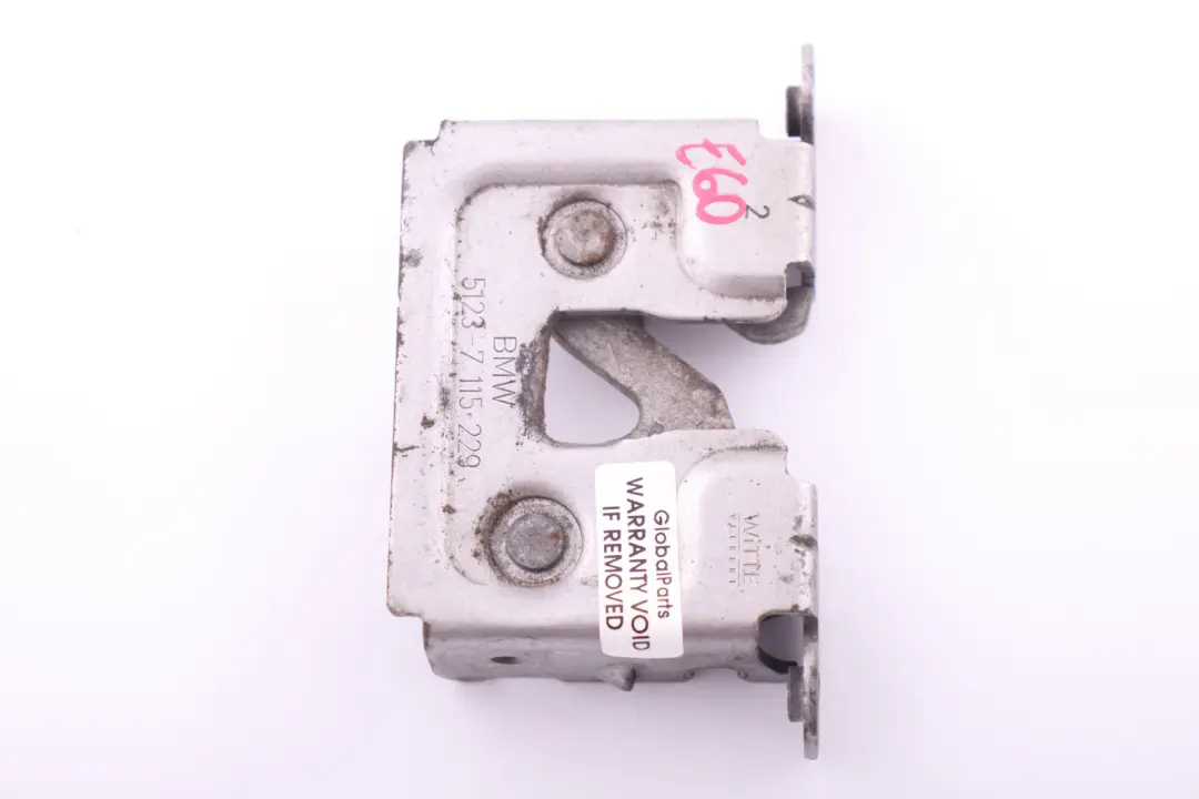 Bonnet Open Catch Lock Release Mechanism to BMW E60 E61 E81 E87 E90 with Part number 7115229 BMW E60 E61 E81 E87 E90 Bonnet Open Catch Lock Release Mechanism - SKU 7115229-1 - Part number 7115229