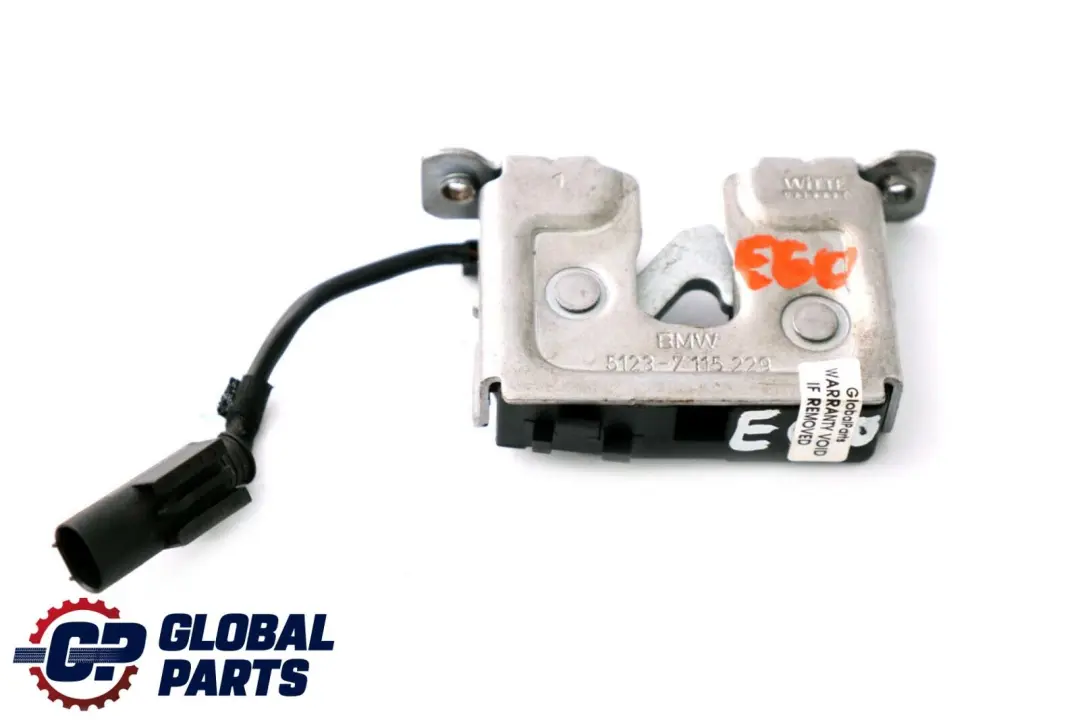 Meccanismo di apertura del cofano con blocco della per BMW E60 E61 E81 E87 E90 con numero di parte 7115229 BMW E60 E61 E81 E87 E90 Meccanismo di apertura del cofano con blocco della - SKU 7115229-1 - Numero di parte 7115229