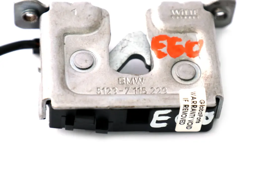 Meccanismo di apertura del cofano con blocco della per BMW E60 E61 E81 E87 E90 con numero di parte 7115229 BMW E60 E61 E81 E87 E90 Meccanismo di apertura del cofano con blocco della - SKU 7115229-1 - Numero di parte 7115229