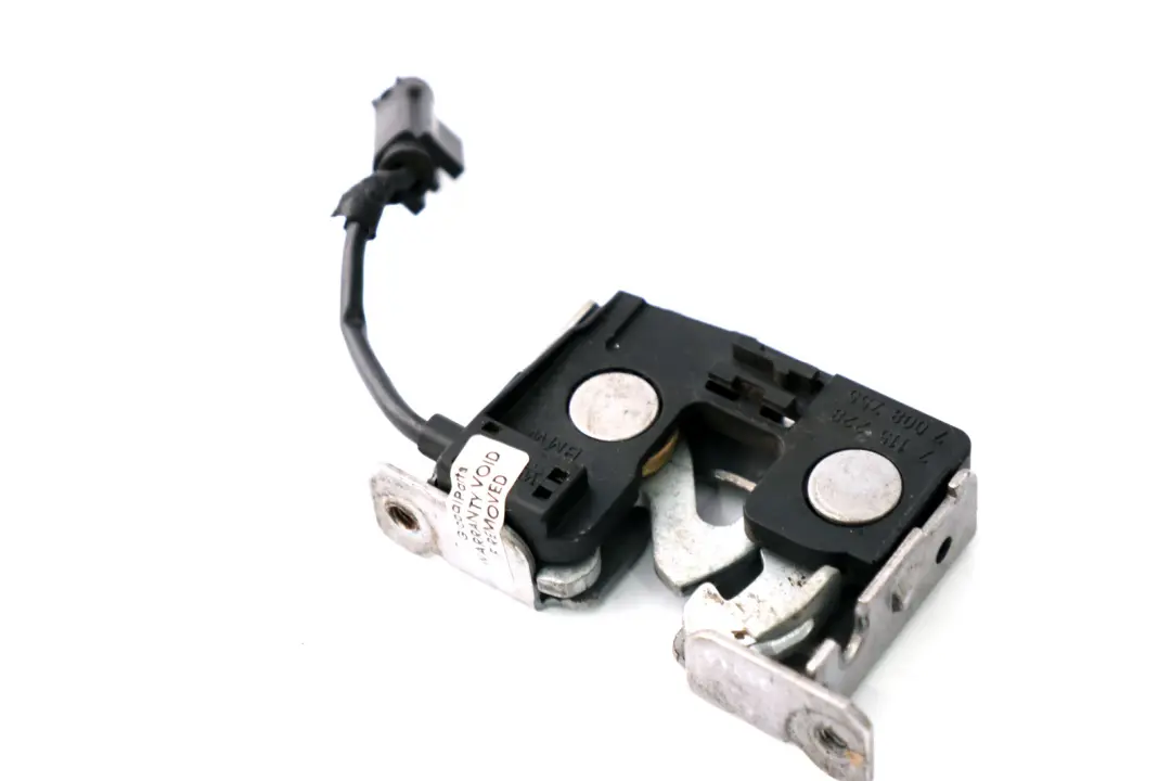 Meccanismo di apertura del cofano con blocco della per BMW E60 E61 E81 E87 E90 con numero di parte 7115229 BMW E60 E61 E81 E87 E90 Meccanismo di apertura del cofano con blocco della - SKU 7115229-1 - Numero di parte 7115229