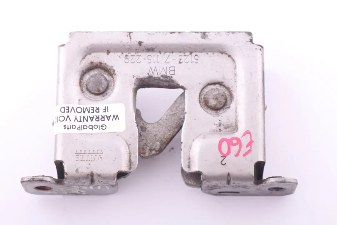 Motor Haube Öffnen Verriegelung Freigabe Mechanismus für BMW E60 E61 E81 E87 E90 mit Teilenummer 7115229 BMW E60 E61 E81 E87 E90 Motor Haube Öffnen Verriegelung Freigabe Mechanismus - SKU 7115229 - Teilenummer 7115229