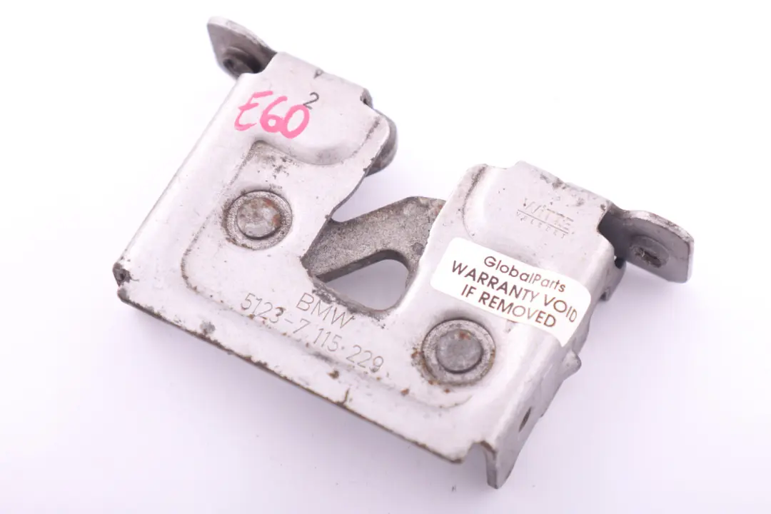 Motor Haube Öffnen Verriegelung Freigabe Mechanismus für BMW E60 E61 E81 E87 E90 mit Teilenummer 7115229 BMW E60 E61 E81 E87 E90 Motor Haube Öffnen Verriegelung Freigabe Mechanismus - SKU 7115229 - Teilenummer 7115229
