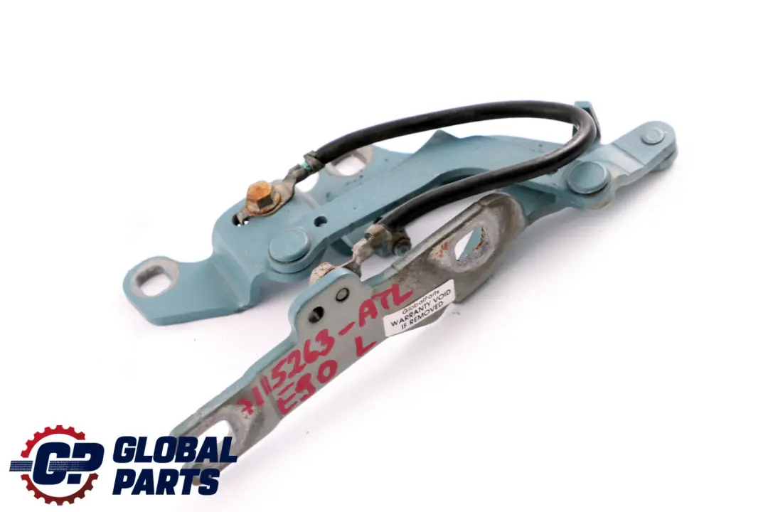 Front Left Engine Bonnet Hinge N/S Atlantikblau to BMW 3 Series E90 with Part number 7115263 BMW 3 Series E90 Front Left Engine Bonnet Hinge N/S Atlantikblau - SKU 7115263-ATL - Part number 7115263