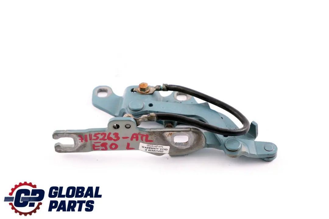 Front Left Engine Bonnet Hinge N/S Atlantikblau to BMW 3 Series E90 with Part number 7115263 BMW 3 Series E90 Front Left Engine Bonnet Hinge N/S Atlantikblau - SKU 7115263-ATL - Part number 7115263