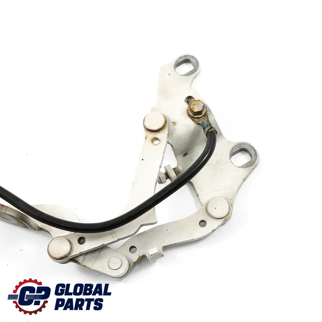  Motor Haube BMW E90 E92 Scharnier Vorne Links Alpinweiss III - SKU 7115263-AW - Teilenummer 7115263