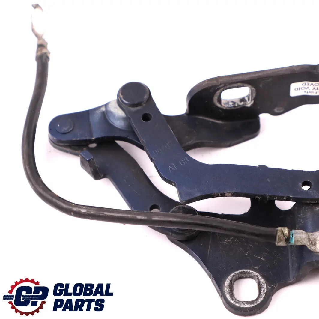 BMW E90 E92 Cerniera anteriore sinistra del cofano motore Le Mans Blau Blu 381 - SKU 7115263-LMB - Numero di parte 7115263