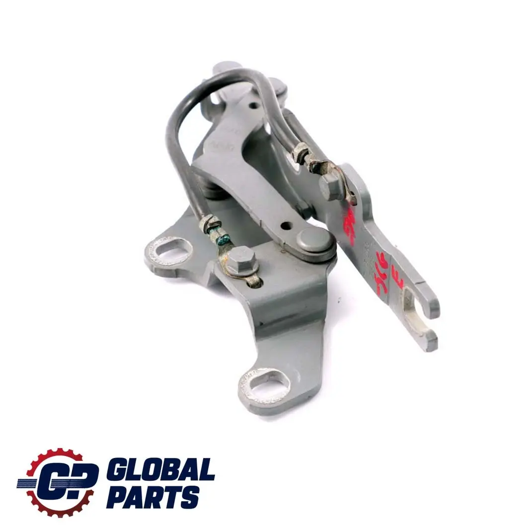 Front Left Engine Bonnet Hinge N/S Spacegrau Grey A52 to BMW 3 Series E90 with Part number 7115263 BMW 3 Series E90 Front Left Engine Bonnet Hinge N/S Spacegrau Grey A52 - SKU 7115263-SCG - Part number 7115263