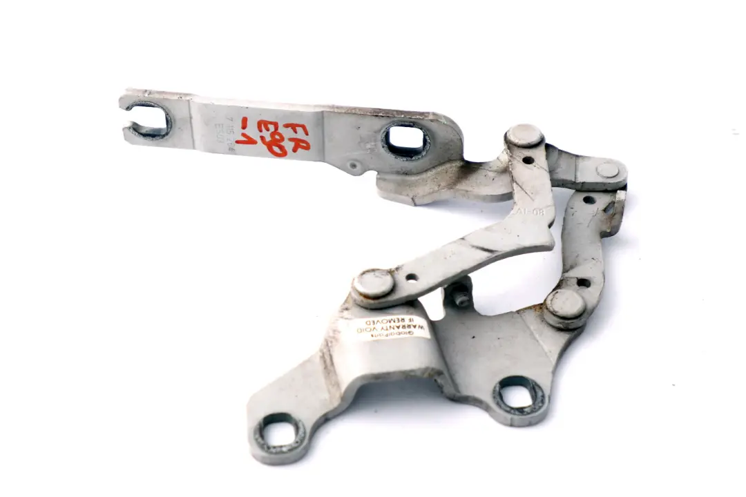 BMW 3 Series E90 E91 E92 E93 Front Right Engine Bonnet Hinge Silver O/S 7115264 - SKU 7115264-1 - Part number 7210678