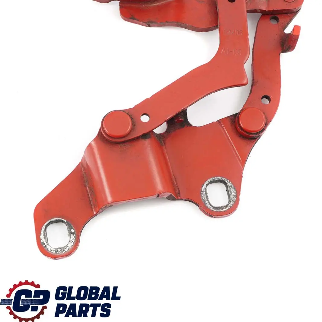 Front Right Engine Bonnet Hinge O/S Japanrot Japan Red 438 to BMW 3 Series E90 with Part number 7115264 BMW 3 Series E90 Front Right Engine Bonnet Hinge O/S Japanrot Japan Red 438 - SKU 7115264-JR - Part number 7115264