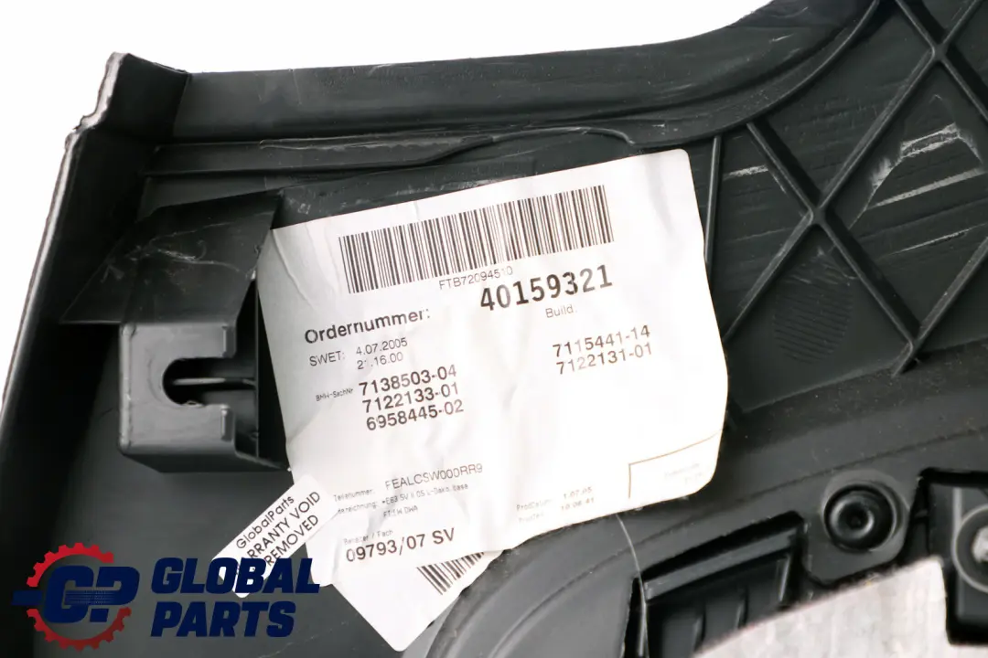 Seitenverkleidung Leder Hinten Links Schwarz für BMW 6 er E63 E64 1 mit Teilenummer 7115441 BMW 6 er E63 E64 1 Seitenverkleidung Leder Hinten Links Schwarz - SKU 7115441-1 - Teilenummer 7115441