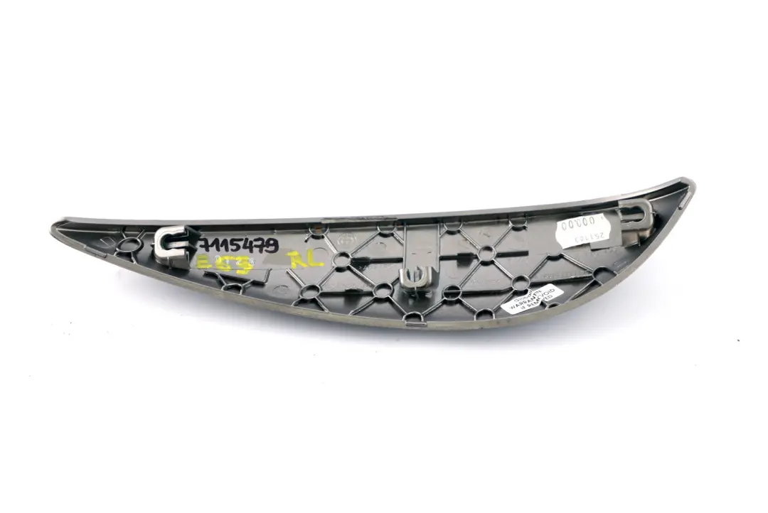 BMW E63 E64 Bande décorative porte arrière gauche Ruthénium 7115477 - SKU 7115479 - Numéro de pièce 7115479
