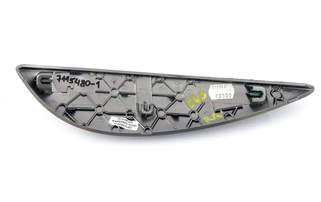 BMW E63 E64 Zierleiste hinten rechts Tür Ruthenium 7115478 - SKU 7115480-1 - Teilenummer 7115480