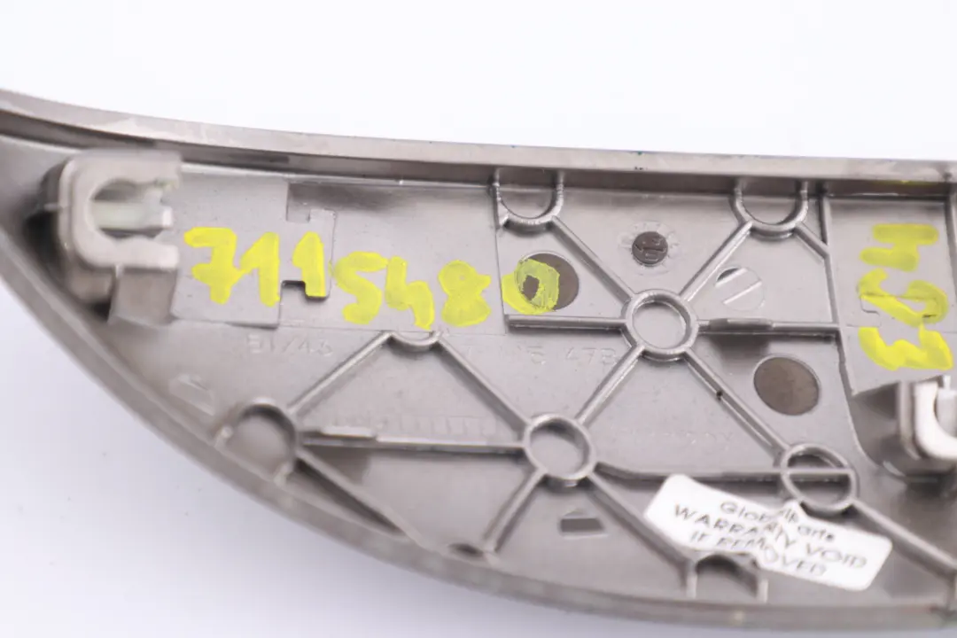 BMW E63 E64 Zierleiste Tür Hinten Rechts Ruthenium Grau - SKU 7115480 - Teilenummer 7115480