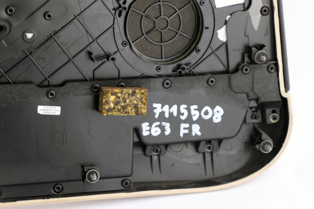 BMW 6 er E63 E64 Türverkleidung Leder Rechts CREAMBEIGE Beige Leder - SKU 7115508 - Teilenummer 7115508