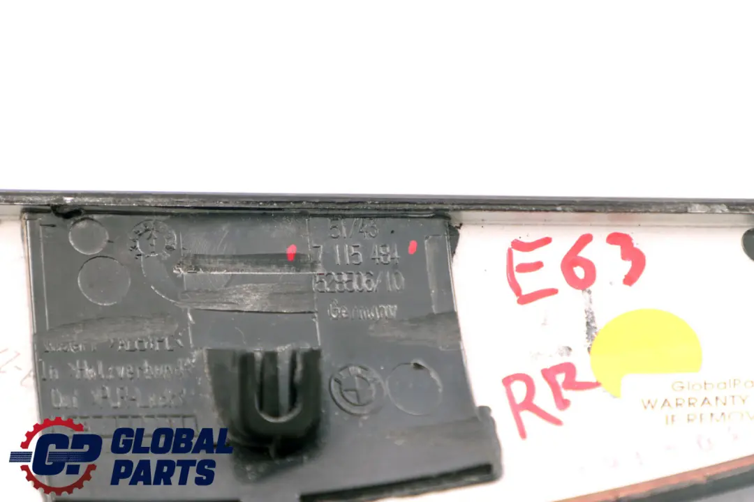 BMW 6 er E63 E64 Dekorleiste Tür Vorne Links Birke Gray - SKU 7116053 - Teilenummer 7116053